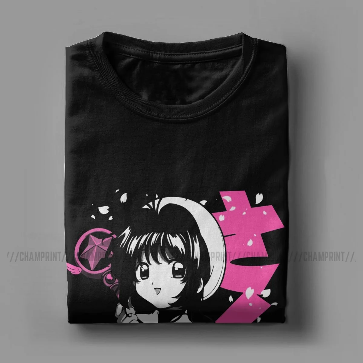 Для мужчин в стиле Cardcaptor Sakura цветение футболка Card Captor натуральный хлопок детская