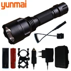 Yunmai светодиодный фонарик, лампа 3800 люмен (макс., при использовании батареи 18650), ударопрочный, жесткий защитный светильник bst6 C8