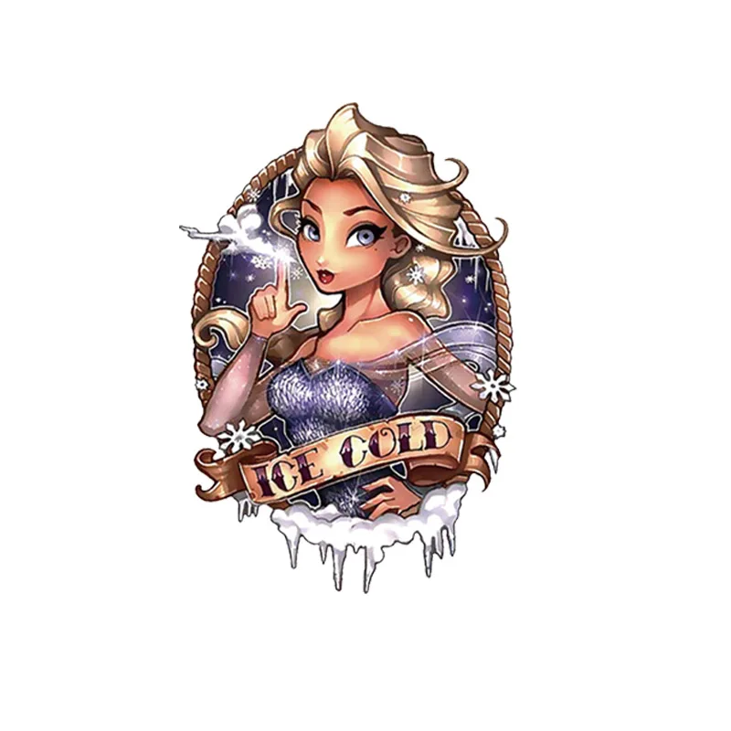 1 шт Принцесса Сексуальная крутая леди девушка мода стикер Сделай Сам Футболка