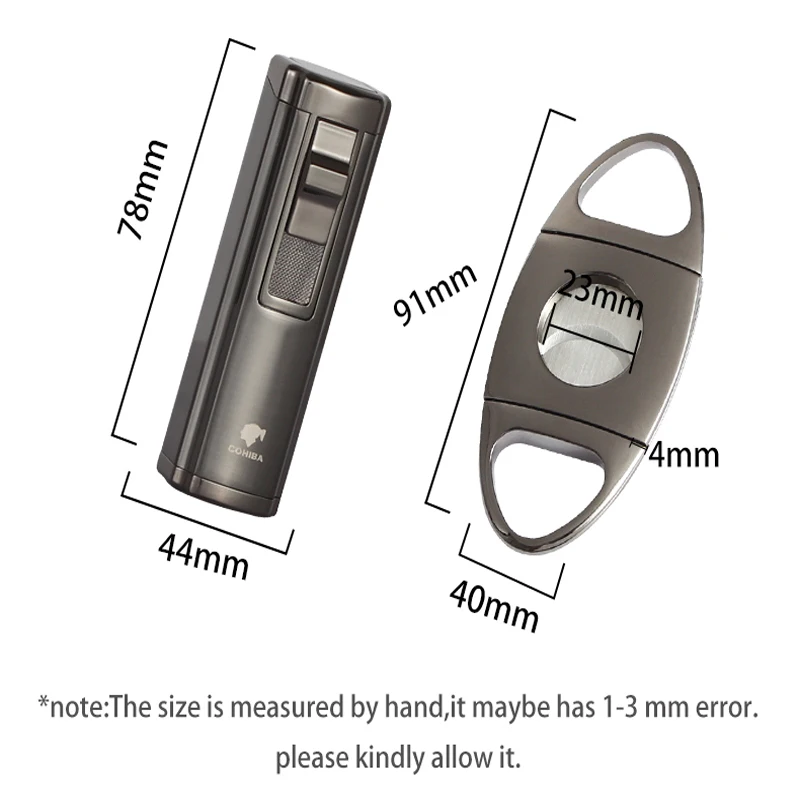 Крутые гаджеты COHIBA металлическая зажигалка для сигар набор из нержавеющей стали