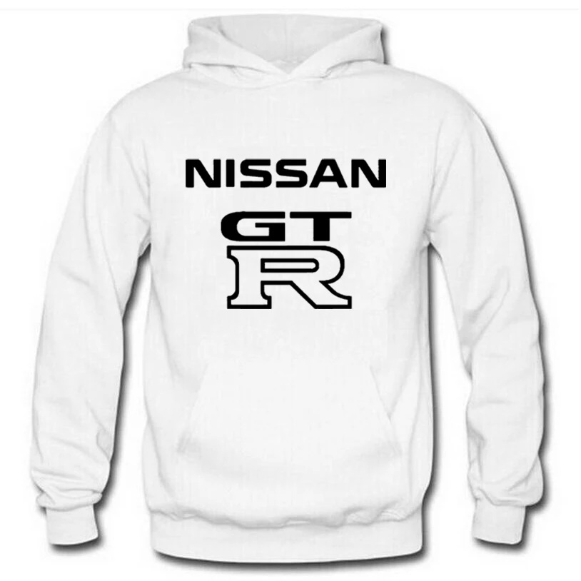 

Unisex Spring Autumn Solid Color Men's hoodie GTR Car Logo Printing Casual Men's pullover Cotton Mens Sweatshirt