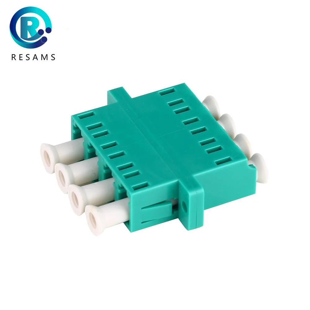 

Resams, сделано в Китае, Прямая продажа с завода, высококачественный волоконно-оптический адаптер четырехстороннего типа LC APC, фланец с низкой потерей