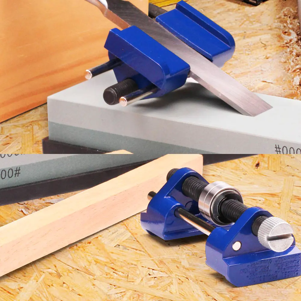 

Adjustable Side Clamping Fixed Angle Honing Guide Jig Precision Manual Grinding Chisel Iron Planer Blade Sharpener Tool