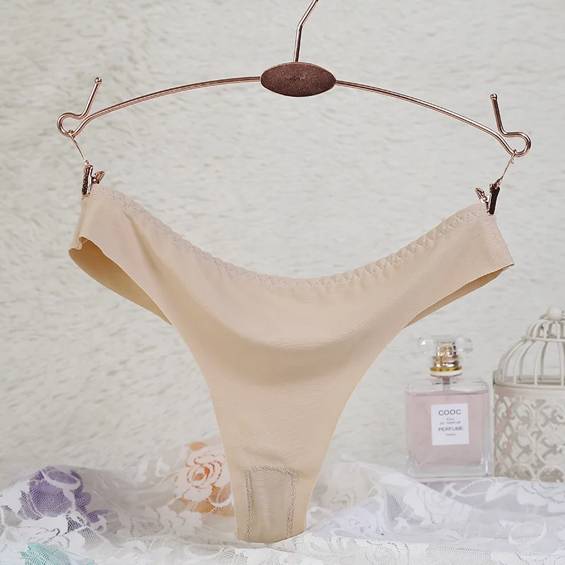 beige Bonjean Бесшовные женские трусики нижнее белье женские удобные нижнее белье Модные женские трусы с низкой посадкой Прямая поставка - Цвет: beige