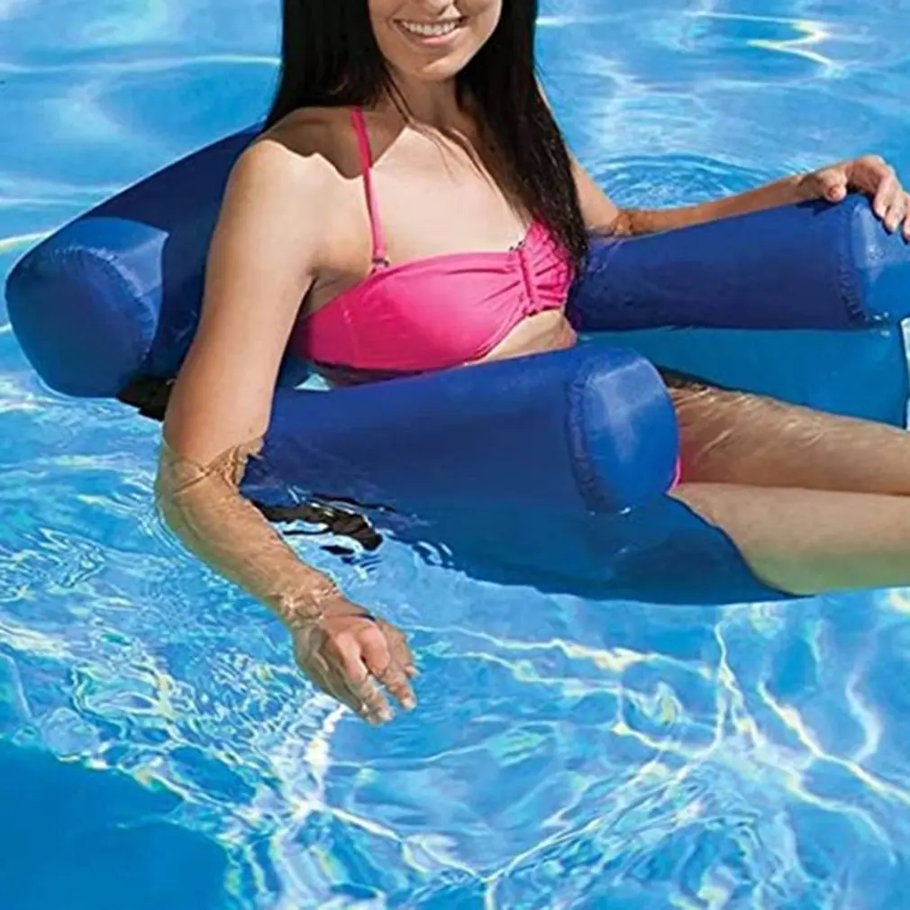 

PVC Summer Inflatable Foldable Floating Row Swimming Pool Water Hammock Air Mattresses Bed Beach Water Sports Lounger Chair