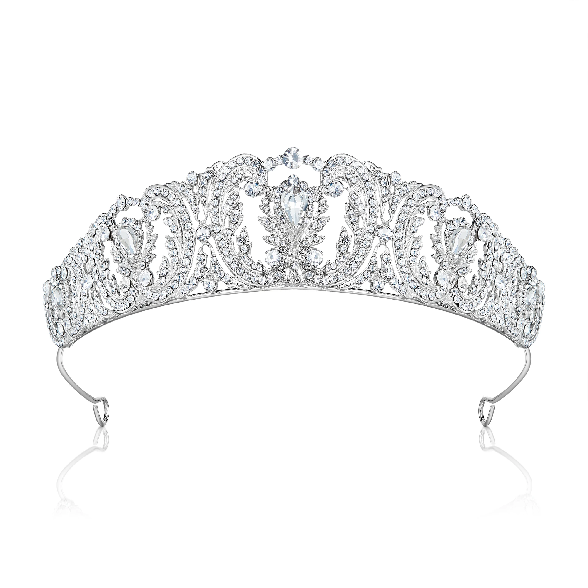 

Wedding Headband Tiara Women Geometric Brial Hair Accessories Crown Diadema Hairband Crystal Party Jewelry корона Pincess Queen