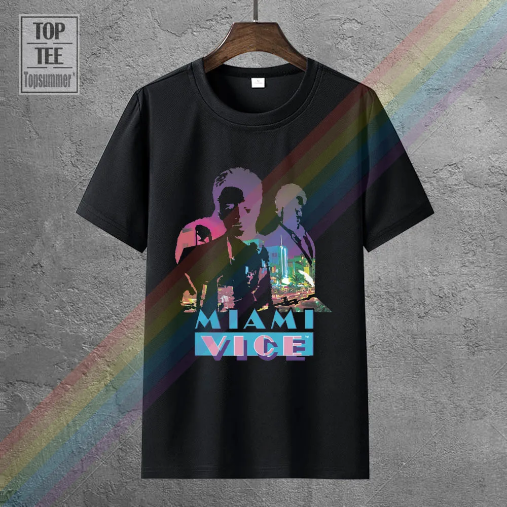 

Miami Vice Tv Show Crockett & Tubbs Licensed T Shirt All Sizes Cartoon T Shirt Men Unisex New Fashion Tshirt Free Shipping