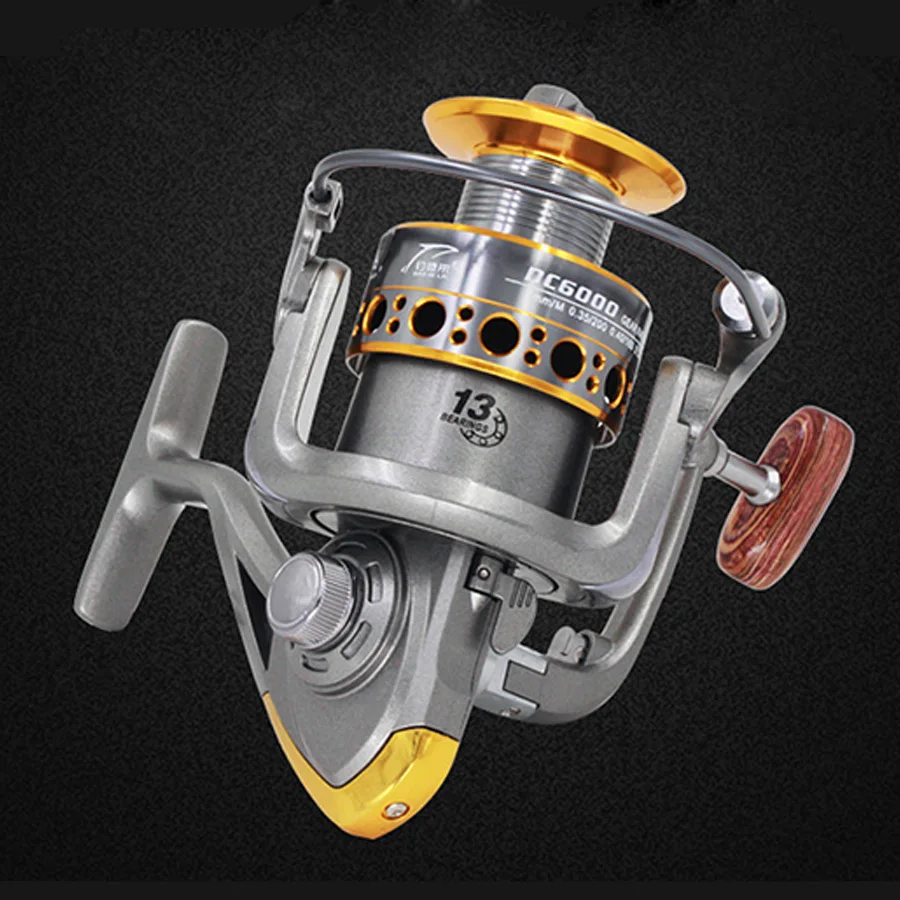 Катушка рыболовная спиннинговая катушка для лодки 1 подшипник металлический 13BB