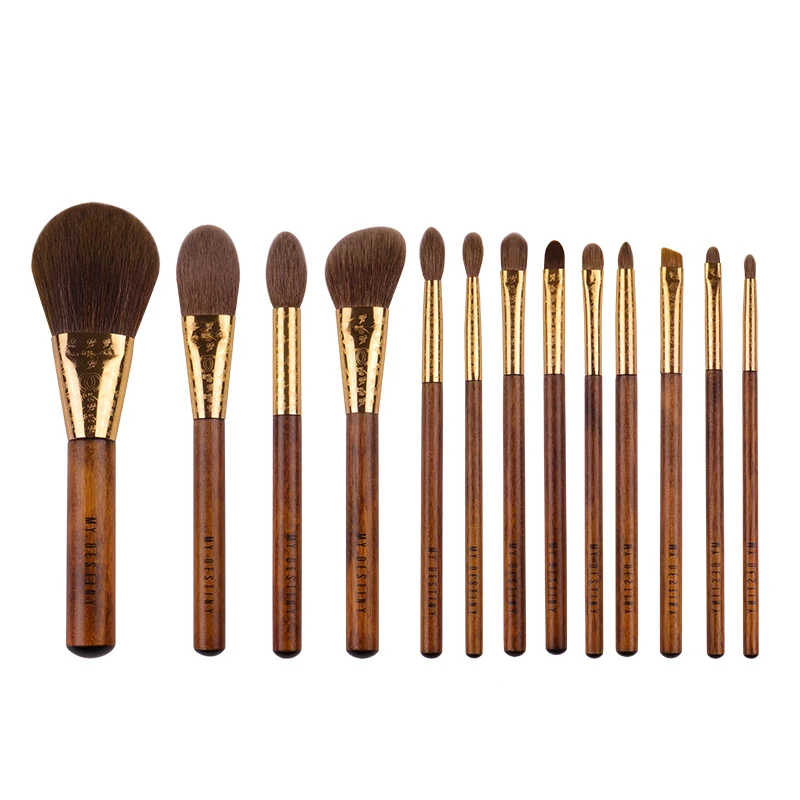

makeup brushes makeup tools/The Rising Sun Series 13 high quality brushes and traditional jacquard weave cosmetic bag