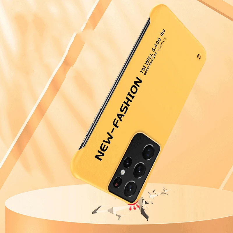 Бескаркасный Ультратонкий чехол для Samsung Galaxy S22 Ultra Plus модный матовый тонкий с