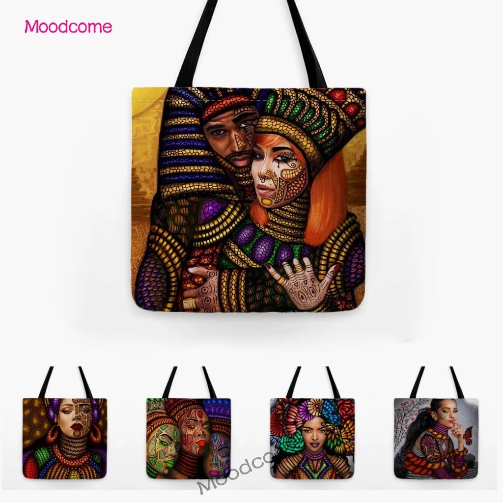 

Красочная африканская маска для девушек, искусство, мода, Африка, король и королева, абстрактная черная культура, искусство, шоппер через пл...