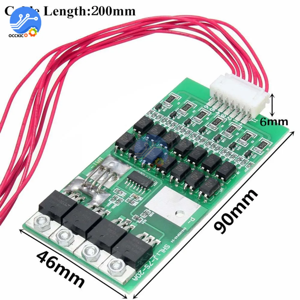 BMS 7S 20A 4V 18650 литий-ионный аккумулятор зарядное устройство плата power Bank защита батареи PCB с кабелем для дрели моторов