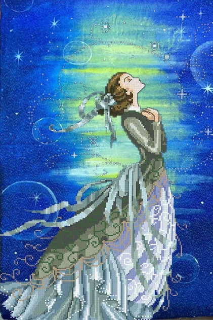 

md-88 Wangxing Embroidery Kits Needlework High Quality Beads Partial Crystal Beaded Cross Stitch Hobby & Crafts Beadwork