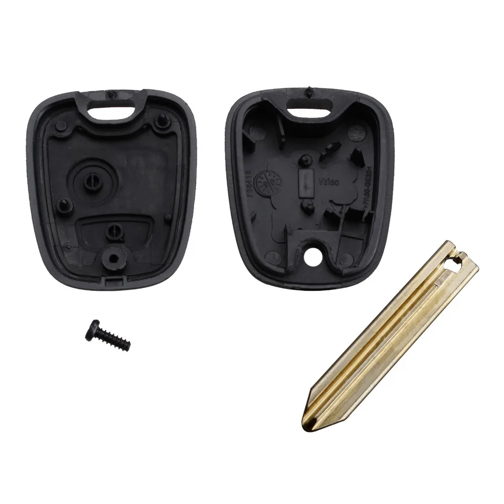 2 кнопки Черный необработанное лезвие дистанционный ключ для автомобиля с