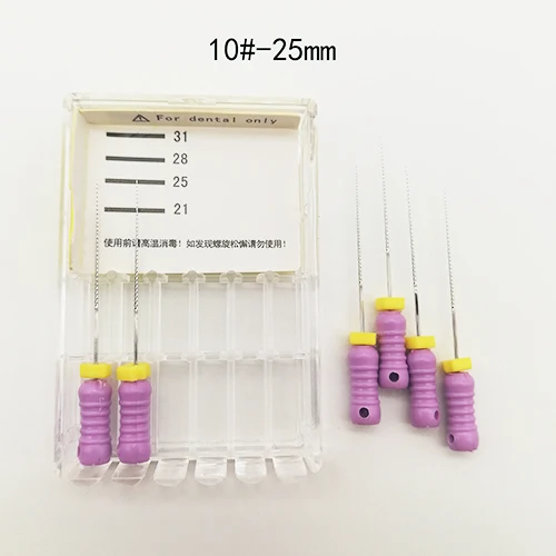 1 pack(10-25mm) 8 packs 8#-40# 25mm Dental K Files Root Canal Dentistry Endodontic Instruments Dentist Tools Hand Use Stainless Steel - Цвет: 1 pack(10-25mm)