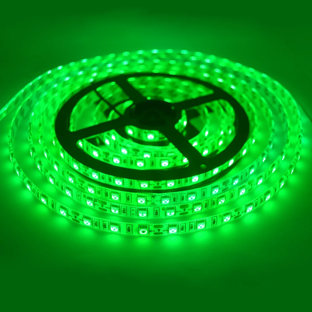 Зеленый 5 м 300LED 5050 SMD LED flexible strip белый RGB Красный Зеленый Синий Желтый Не водонепроницаемыйпартии свет книга свет ночного лампа настольная лампа - Испускаемый цвет: Зеленый