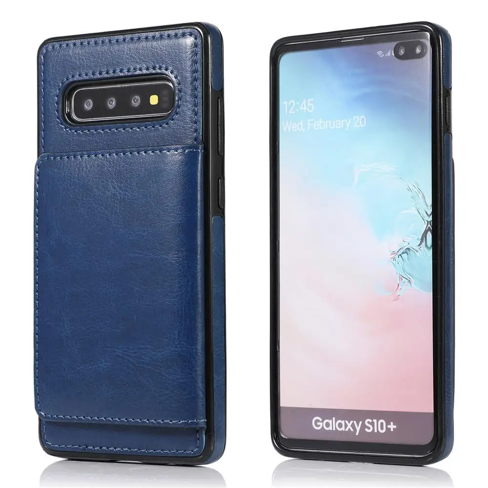 Держатель для карт, чехол-кошелек для samsung Galaxy Note 10 Pro 9 8 S10 S9 S8 Plus S10e чехол для samsung Note10, кожаный чехол с подставкой