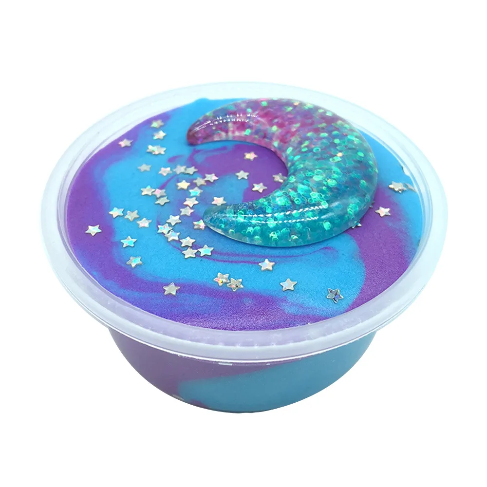 Crystal Slime Beautiful Color Mixing Cloud Putty Scented Stress Kids Clay Toy funny Antiestres Mucus Fidget Toys | Игрушки и хобби