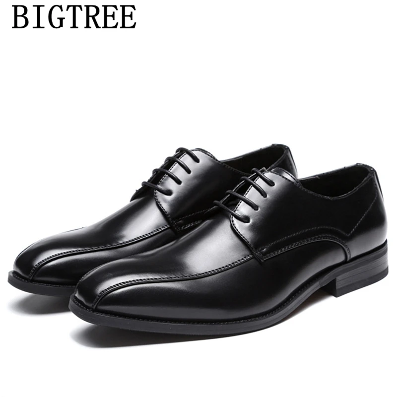 Нарядные туфли для мужчин классическая итальянская брендовая деловая обувь