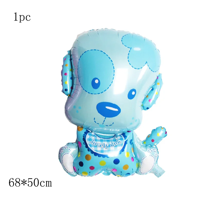 SP006B08 blue Забавные шарики из фольги разных форм собака латексные гелиевые шары для украшения дня рождения джунгли детский сад детские игрушки баллон - Цвет: SP006B08 blue