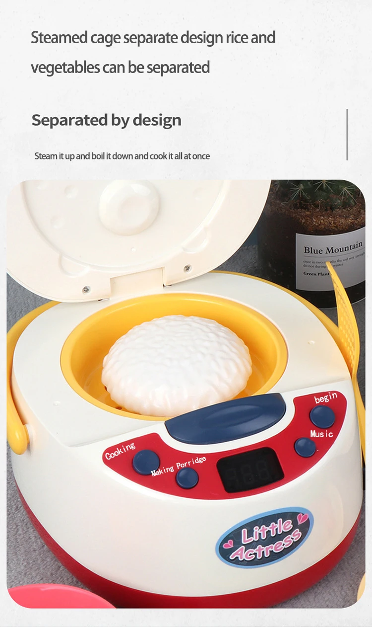 

Miniature Food Kitchen Toys Rice Cooker Pretend Play Food To Cook Children's Kitchen Infant Kids Toys Mini Foods Toys For Girls