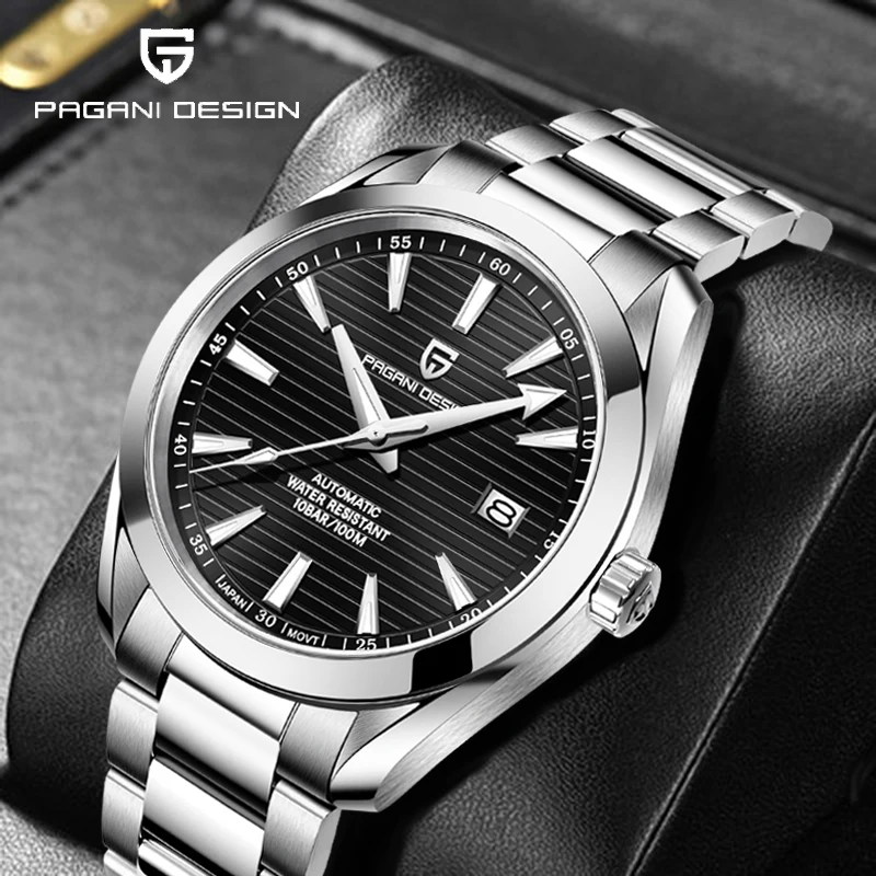 2021 New PAGANI Design Automatic Mechanical Men's Watch Casual Fashion Stainless Steel Waterproof Watch Top Brand Luxury Watches