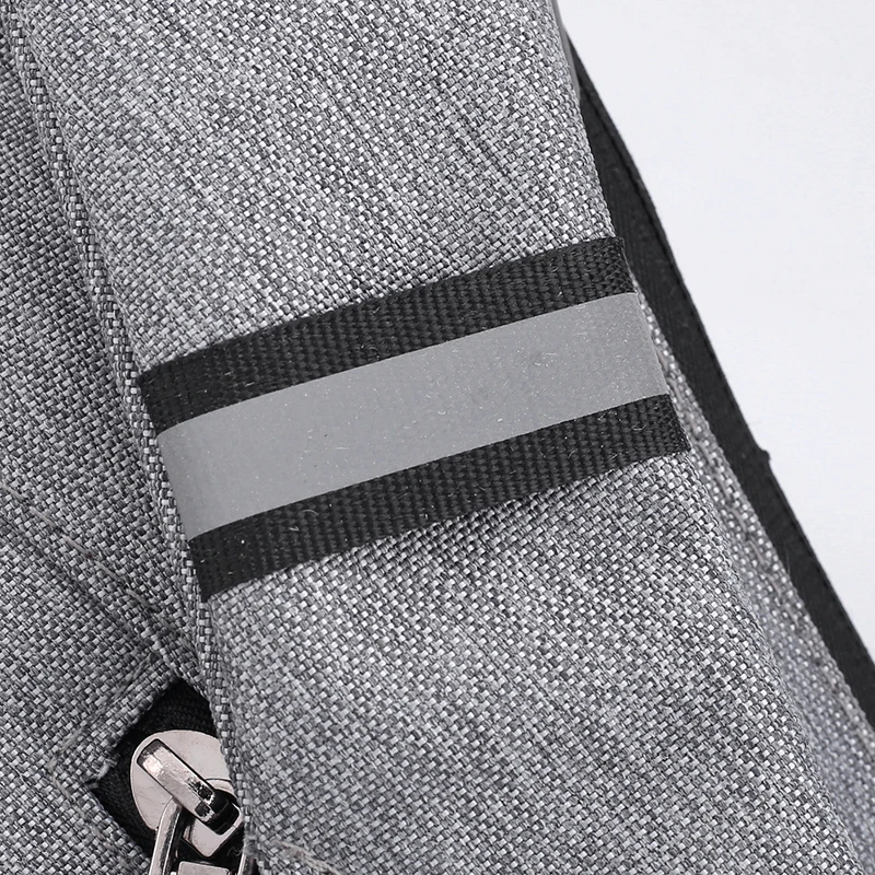 Сумка-слинг мужская на одно плечо светоотражающая полоска |