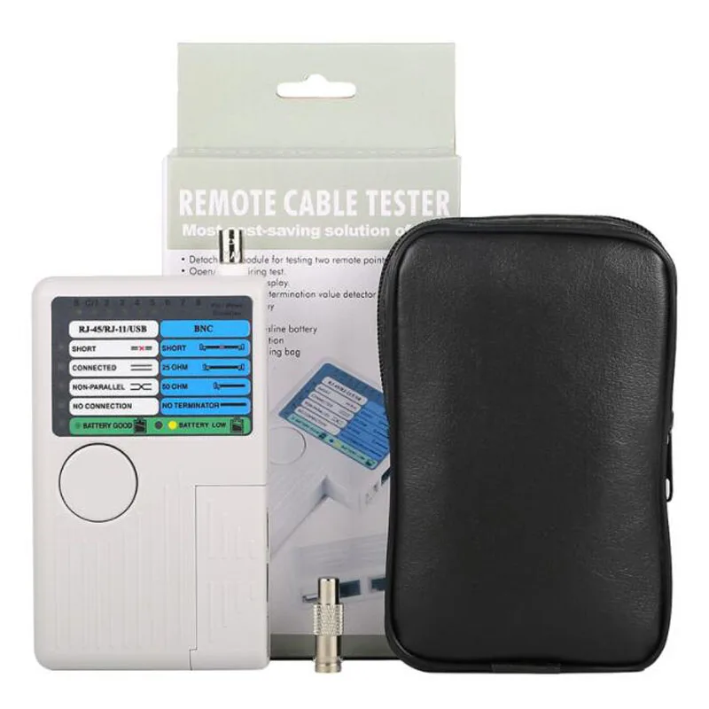 4 порта в 1 тестер сетевого кабеля RJ11 RJ45 USB BNC LAN 4 в 1 удаленный Измеритель для кабелей UTP STP LAN Трекер инструмент-трассировщик