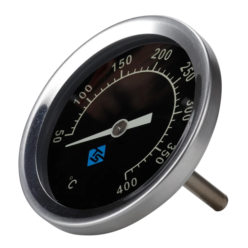 

Stainless Steel Grill Thermometer 50-400℃ Analog Bimetal Hood Lid w/ Night Light K3KA