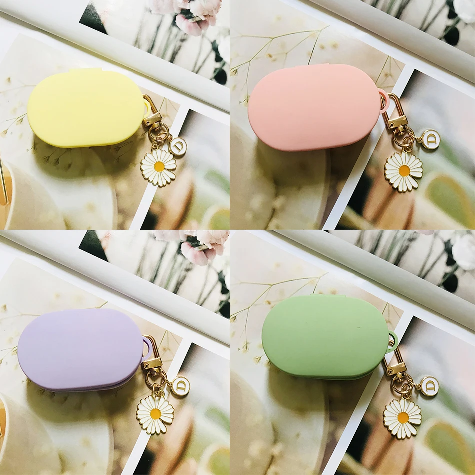 

2020 NEW for AirDots Headphones case for Xiaomi MI Redmi AirDots Case fashion daisy flower keychain Silicone Earphone Cover