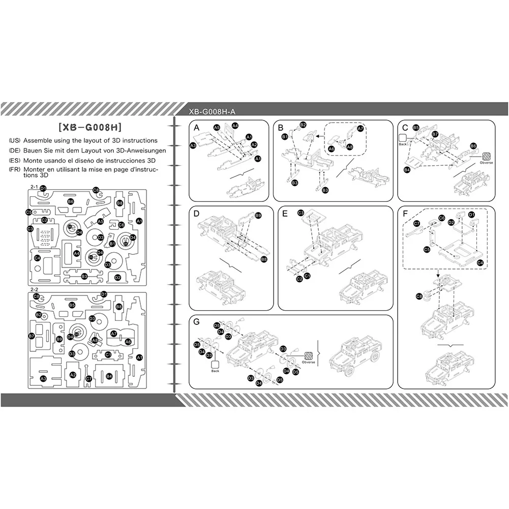 Автомобиль деревянное ремесло строительный комплект деревянный DIY 3 D деревянная