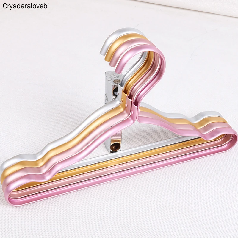 

Kid Clothes Hangers Matte Metal Hangers Aluminum Alloy Traceless Closet Child Dress Clothes Towel Drying Rack Coat Clothing Rack