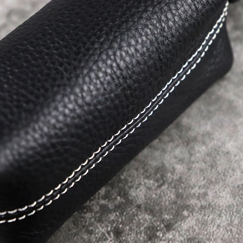 Genuine Leather Car Key Protection Case Men Keychain Coin Purse Casual Housekeeper Holders Zipper Key Covers Wallet Unisex