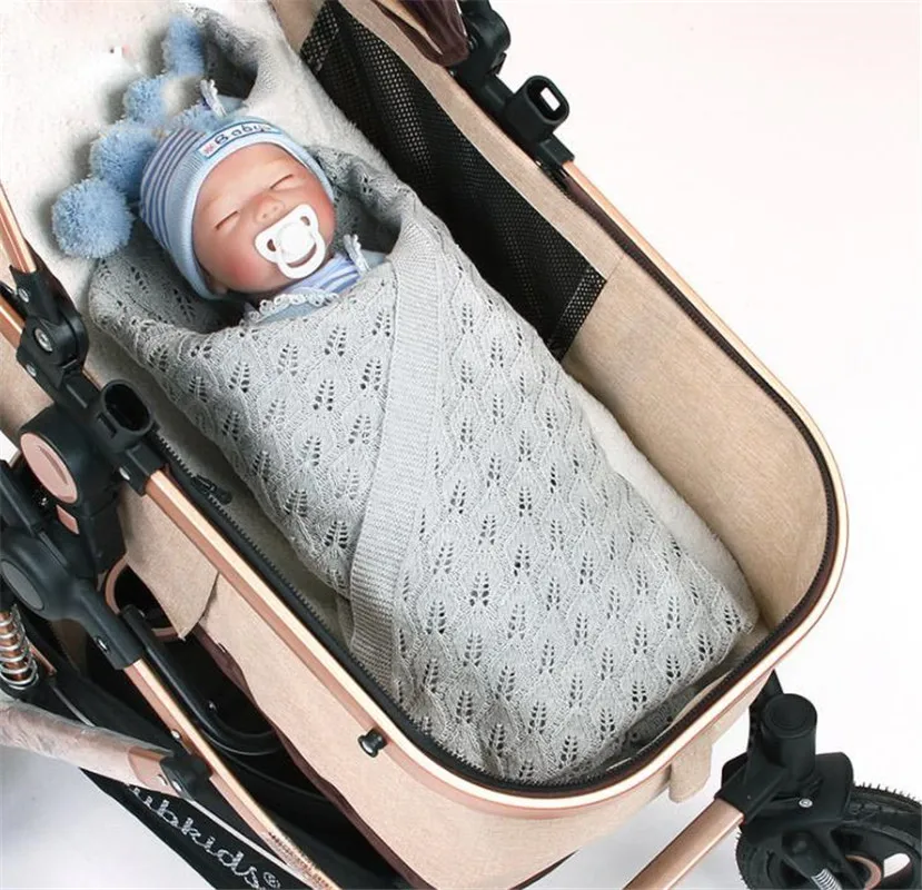 Одеяло для новорожденных однотонное квадратное зимнее Пеленальное 80*100 см мягкое