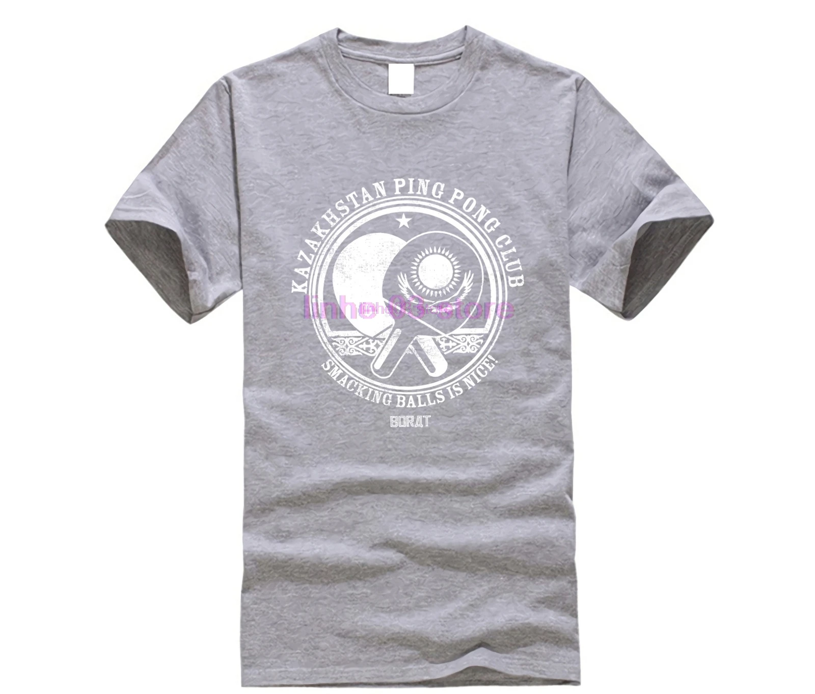 Официальная Лицензионная Мужская футболка для пинг-понга клуб Борат-Казахстан 3xl