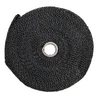 15m motorcycle exhaust thermal tape header heat wrap manifold insulation heat resistant wrap tape with 15pcs stainless ties