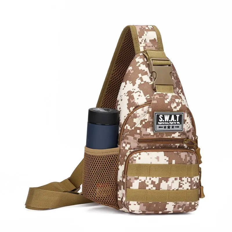 

Мужская нагрудная сумка через плечо с USB-разъемом