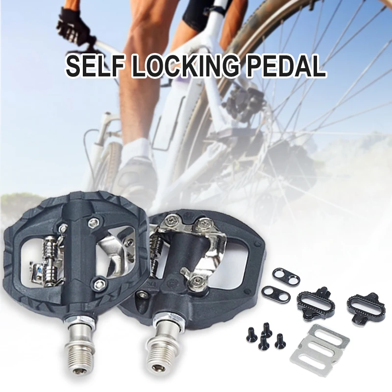 

Bicycle Pedal Ultra-Light Double Dus Bearing SHIMAN SPD Pedal General Thread Port Durable Aluminum Alloy