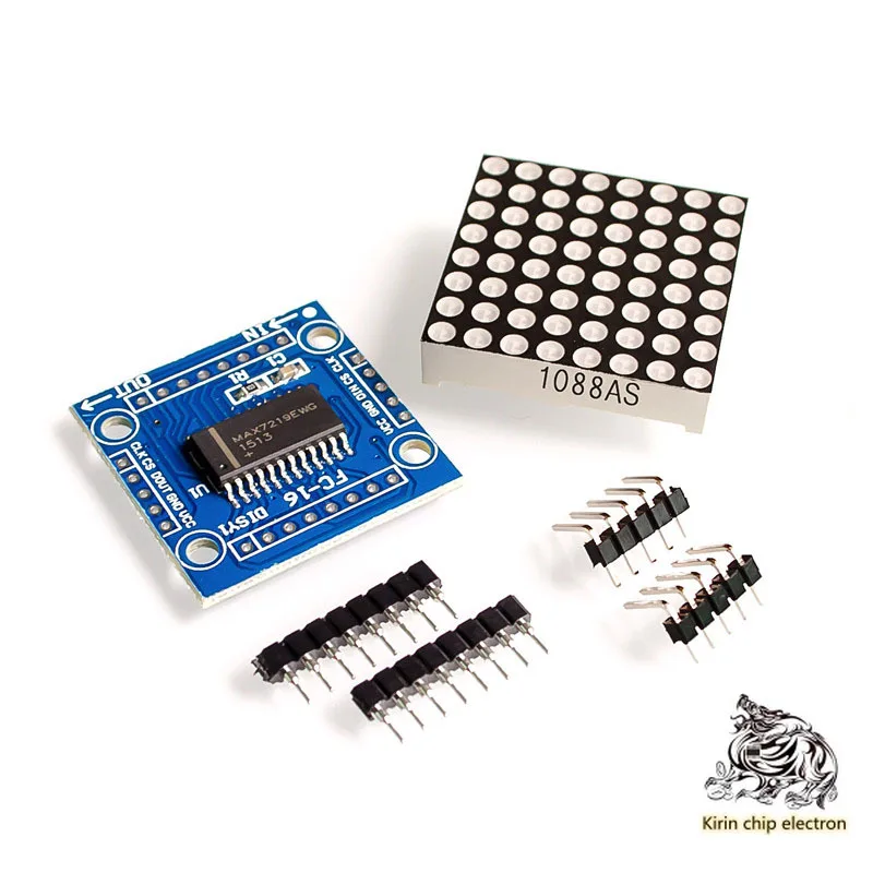 

5PCS/LOT 8x8LED Dot Matrix Module MAX7219 Display Module DIY Kit Microcontroller Control Module