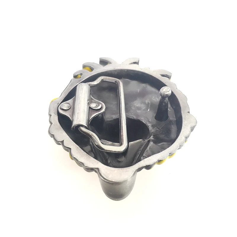 Металлическая желтая пряжка для ремня с петухом из мультфильма Модные животные