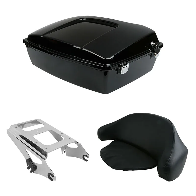 Нарезанная упаковка для багажника и спинки мотоцикла Монтажная стойка Harley Tour Pak