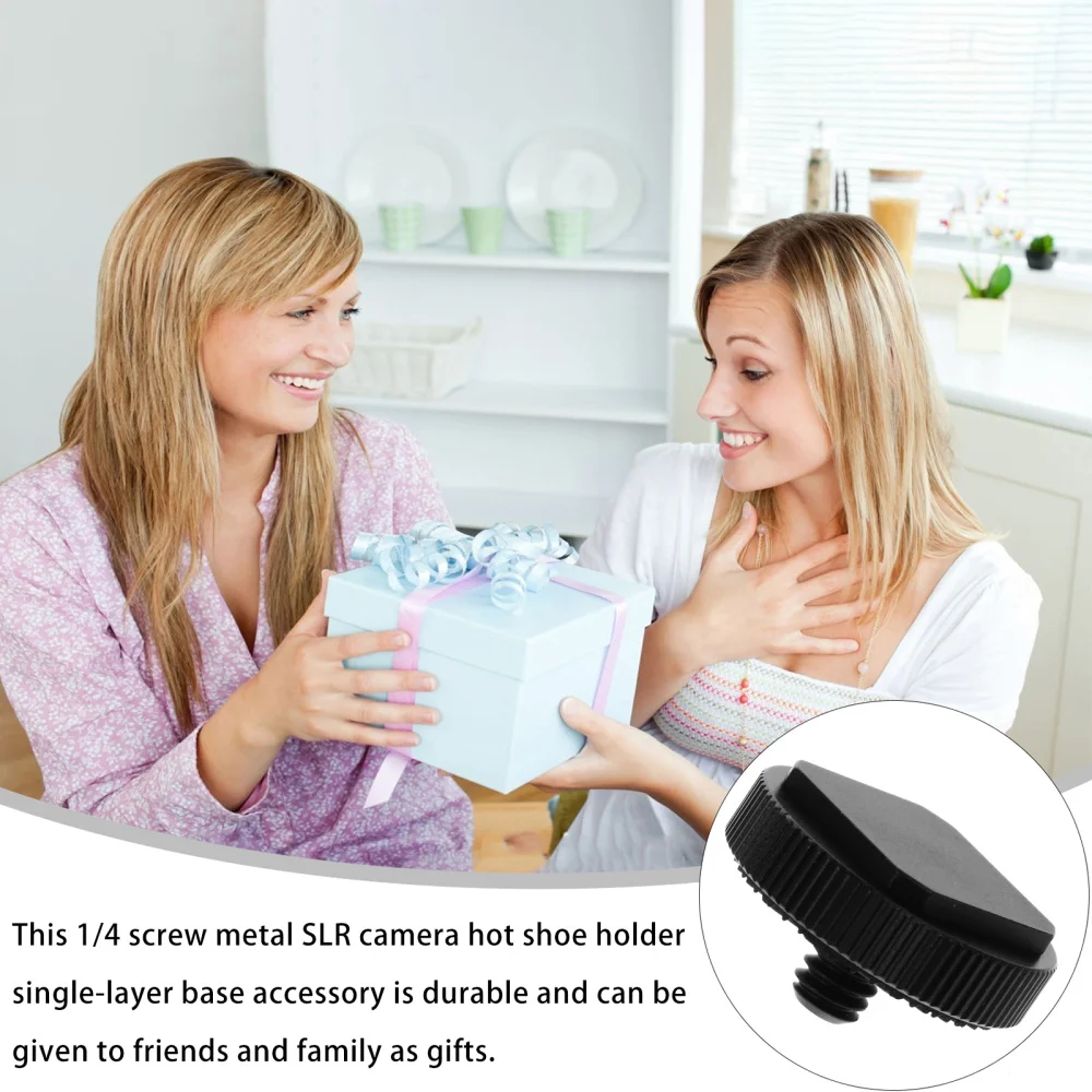 

3PCS Hot Shoe Mount Adapter 1/4 inch Single Layer Flash Hot Shoe Adapter Bracket