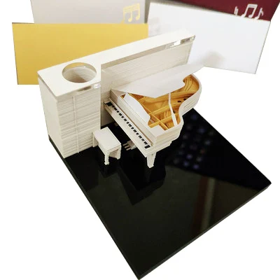 

3D Diy Note Paper Art Building Block Memo Notes Pads Convenience Stickers Papers Card Craft Creative Post Notes Paper Art Crafts