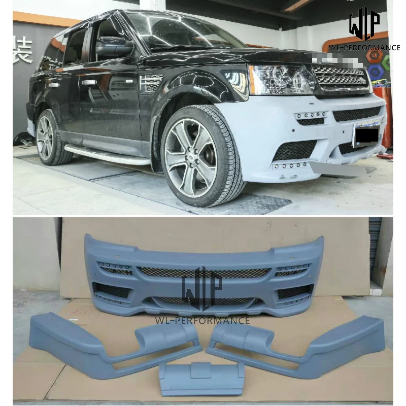 Высококачественный Неокрашенный задний диффузор на передний бампер из ПУ