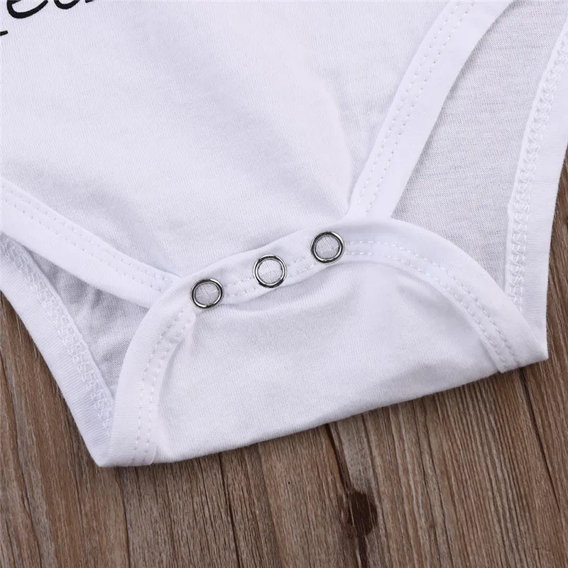 

0-24M Baby Short Sleeve Baby Rompers Letter Printing Basic Summer One Piece Jumpsuit I Hook Daddy's Heart