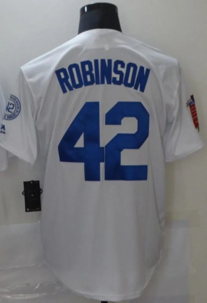 

Jackie Robinson Black White Cooperstown Collection Alternate Los Angeles Jersey