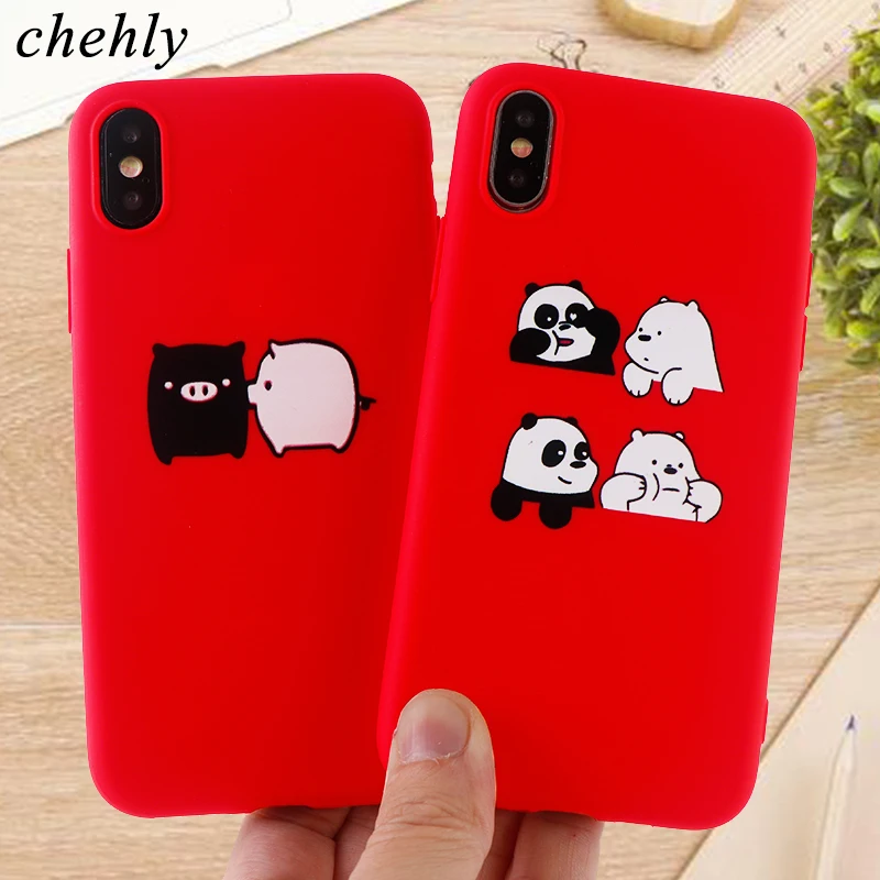 Чехол для телефона Smile iPhone 6s 7 8 11 Plus Pro X XS Max XR модные чехлы со Свинкой мягкие