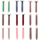 XUANGUANG длинные прямые волосы хвост 32 дюйма для наращивания волос парик с зажимом для волос синтетические волосы для наращивания женские шиньоны