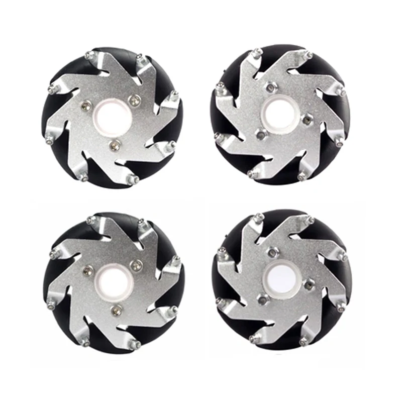 Комплект алюминиевых колес 60 мм (2 левый, 2 правый)/колесо для роботов/14159