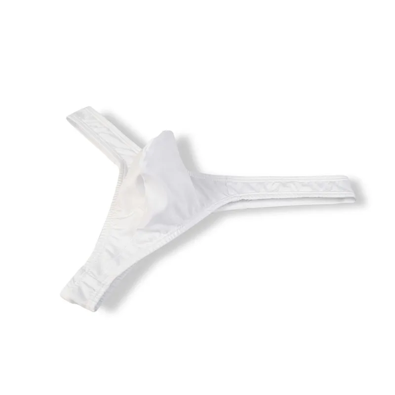 3PCS Men Underwear Thongs and G Strings Sexy Gay Jockstrap Men's Underwear Smooth Ice Silk Briefs Mens T Back Thong Panties